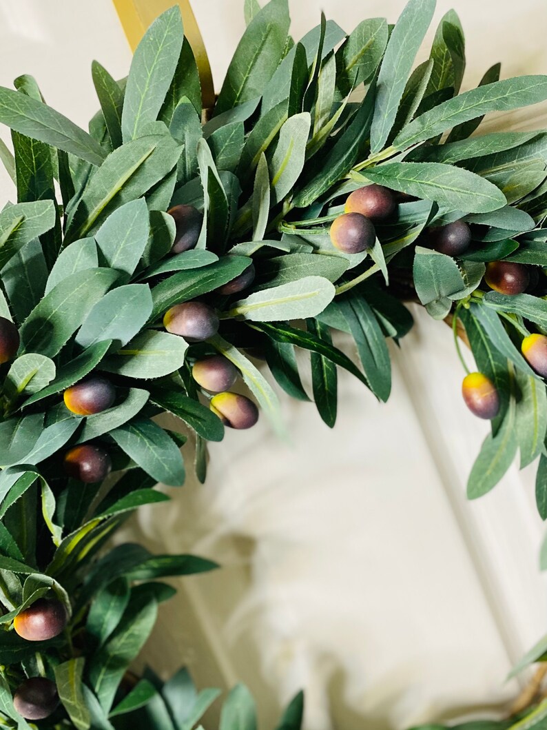 Olive Branch Wreath All Season Wreath Modern Farmhouse Etsy