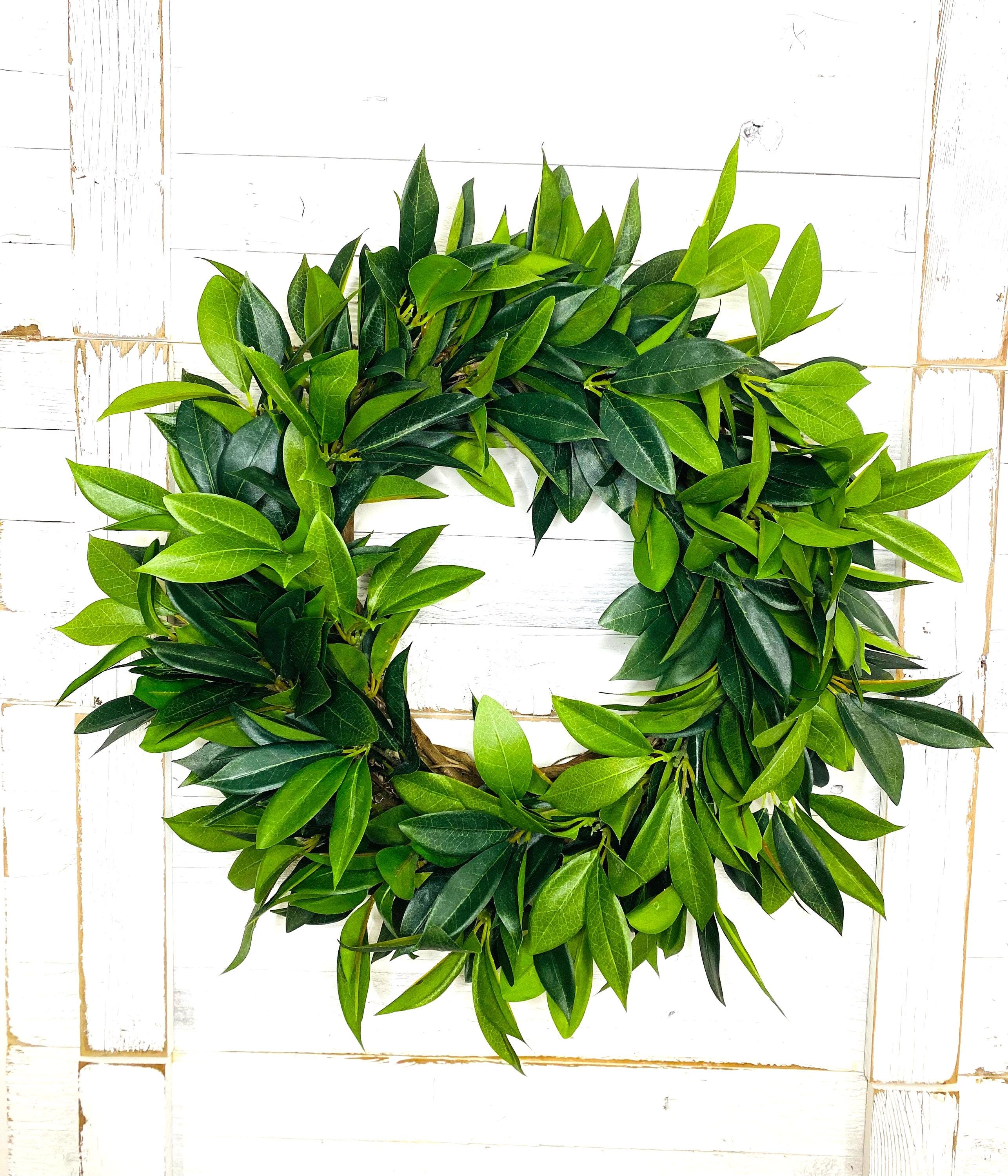 Laurel Leaf Wreath: Classic Greenery, Front Door Decor