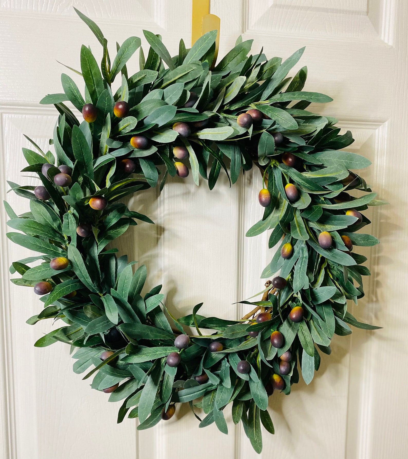 Fall Olive Branch Wreath for Front Door Year Round Olive Etsy