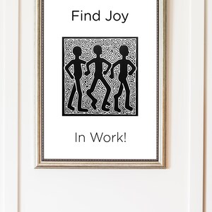 Décoration bureau amusante, Affiche joyeuse, Art mural funky, Cadeau parfait pour collègue, Cadeau dernière minute pour professeur de danse