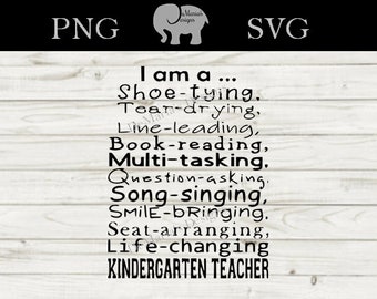Download Kindergarten Teacher Svg Etsy