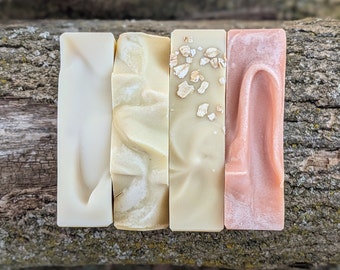 Unscented Organic Soap - Natural, Handmade, and Palm Oil Free Bar Soap for Sensitive Skin; Eco Friendly & Scent Free; Eco Conscious Skincare