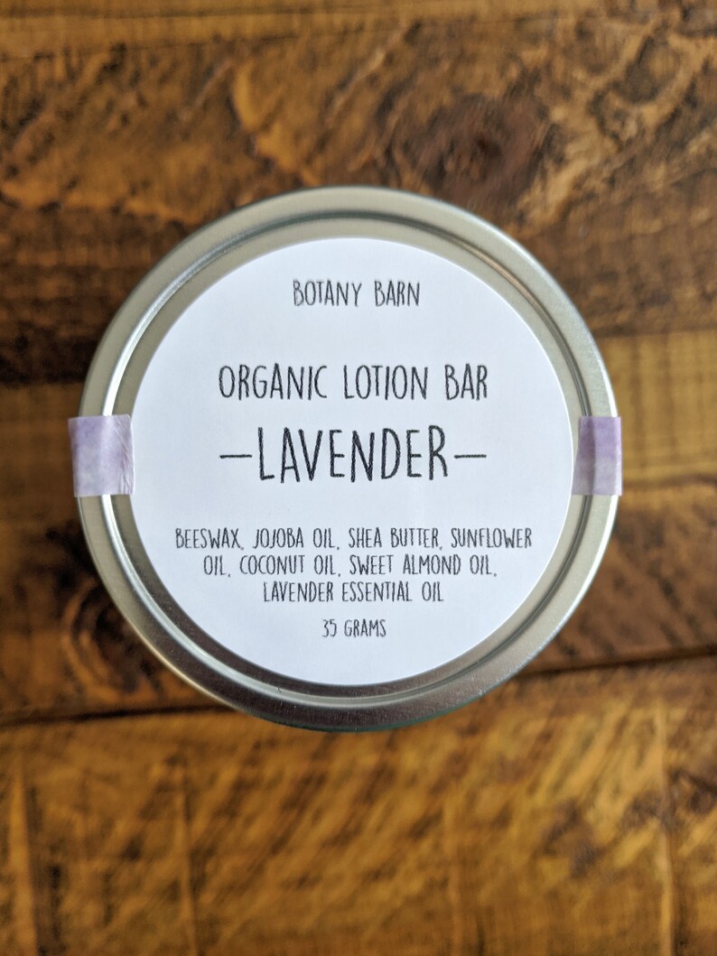 Organic Solid Lotion Bar Natural Handmade Lotion Bar Choose Etsy