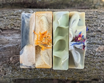 Citrus Scented Organic Soap - All Natural Essential Oil Bar Soap, Handmade and Palm Oil Free, Sustainable & Eco Friendly; Self-Care Gift