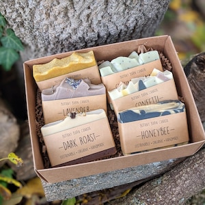 Artisan Soap Gift Box: 6 Handmade Organic Palm-Free Soaps
