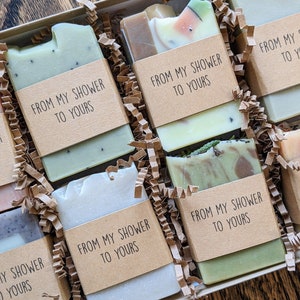 Handmade Personalized Gift - Organic Soaps with Custom Labels. Zero Waste Holiday Bath Gift. Meaningful Eco-Friendly Present