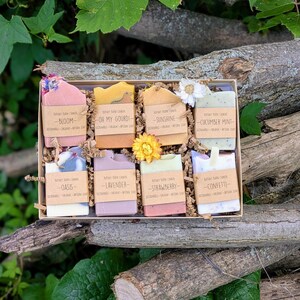 Rainbow Soap Gift Set: 8 Multicoloured Handmade Soaps. Self-Love Pride Present