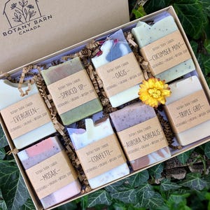 Personalized Soap Gift Set: 8 Handmade Organic Aromatherapy Half Bars