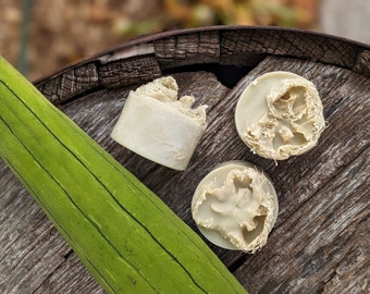 Luffa Soap - Savon éponge en luffa du pays. Fabriqué avec des ingrédients biologiques et de source éthique. Eponge exfoliante sans plastique naturel