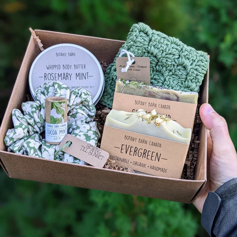 Woodsy Luxury Spa Kit Handmade Bath Gift Set With Natural Etsy