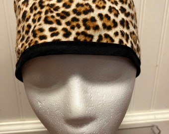 Men's Scrub Cap/Hat    - cheetah - One size fits most