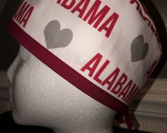 Men's Scrub Cap/Hat - Love Alabama - One size fits most