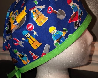 Men's Scrub Cap / Hat - Construction- one size fits most