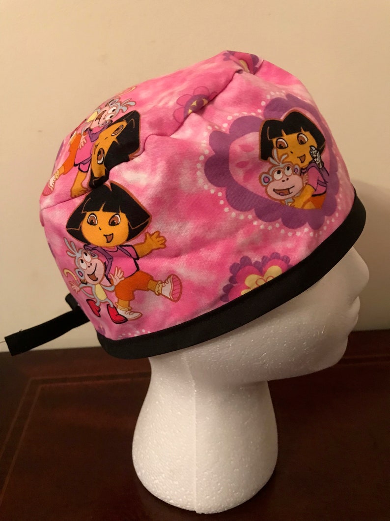 Men/'s Surgical Scrub Cap Hat Dora the Explorer One Size Fits Most