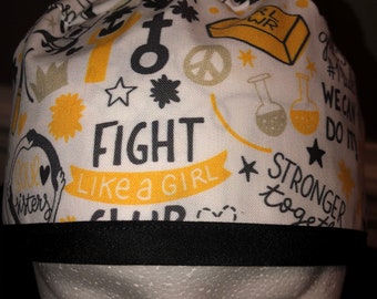 Men's Surgical Scrub Cap/Hat- fight club -one size fits most.