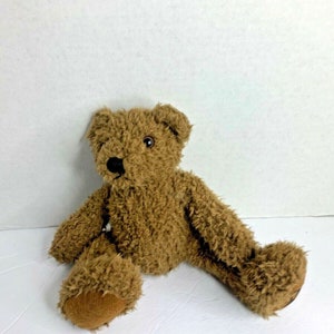 Giorgio Curly Brown Bear Plush Stuffed Animal Toy 12.5 in Tall