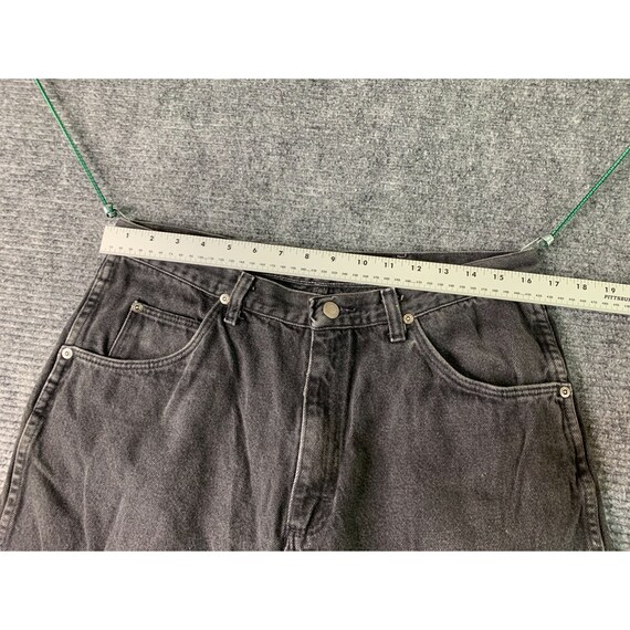 Wrangler Mens Size 36x30 Black Denim Jeans Vintag… - image 7