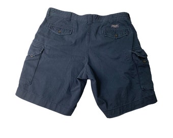 パンツ 90s RALPH LAUREN LINEN CARGO SHORTS NAVY s-l400.jpg