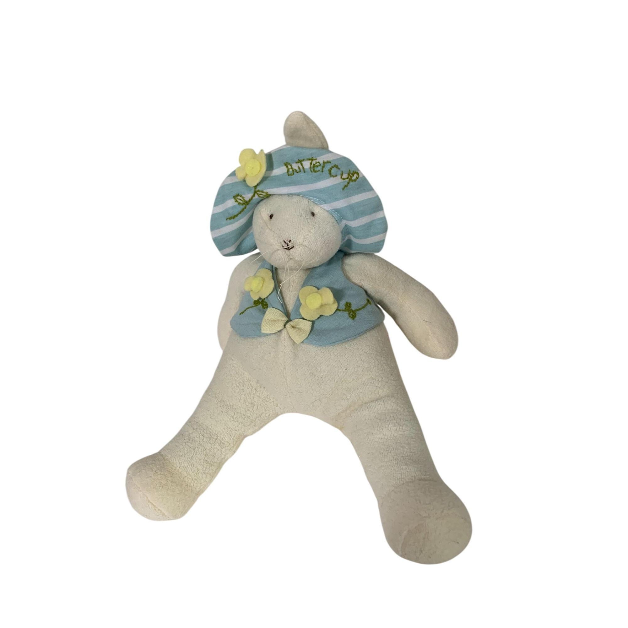 Hallmark Bunnies by the Bay Plush Rabbit Buttercup 11 in Tall