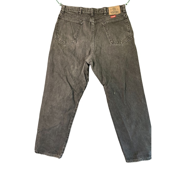 Wrangler Mens Size 36x30 Black Denim Jeans Vintag… - image 1