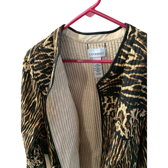 Catherines Womens Size 2X Open Front Quilted Blaz… - image 3