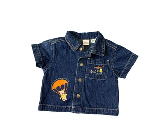 Gilet En Denim Rocawear Bébé Garçon 24 Mois - Occasion Très Bon état, Bleu