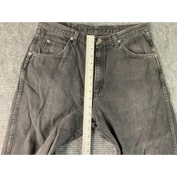 Wrangler Mens Size 36x30 Black Denim Jeans Vintag… - image 6