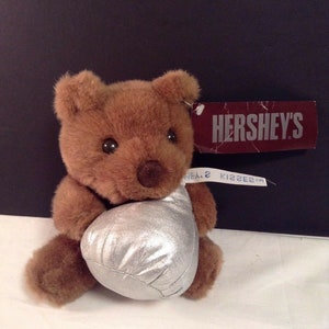 New Hershey Plush Bear 7 in tall brown 1994 Stuffed Animal Toy
