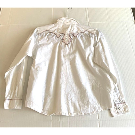 Wrangler Girls Size XXL 14 Button Up Shirt Pearl … - image 3