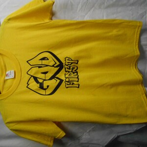 New God First Boys Yellow  Tshirt Tee Tshirt Sz M Cotton Blend