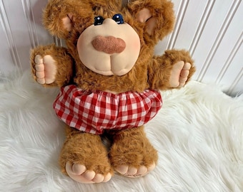 Furskins Plush Stuffed Bear Animal Toy 1983 Original Appalachian Artworks 15&quot; T
