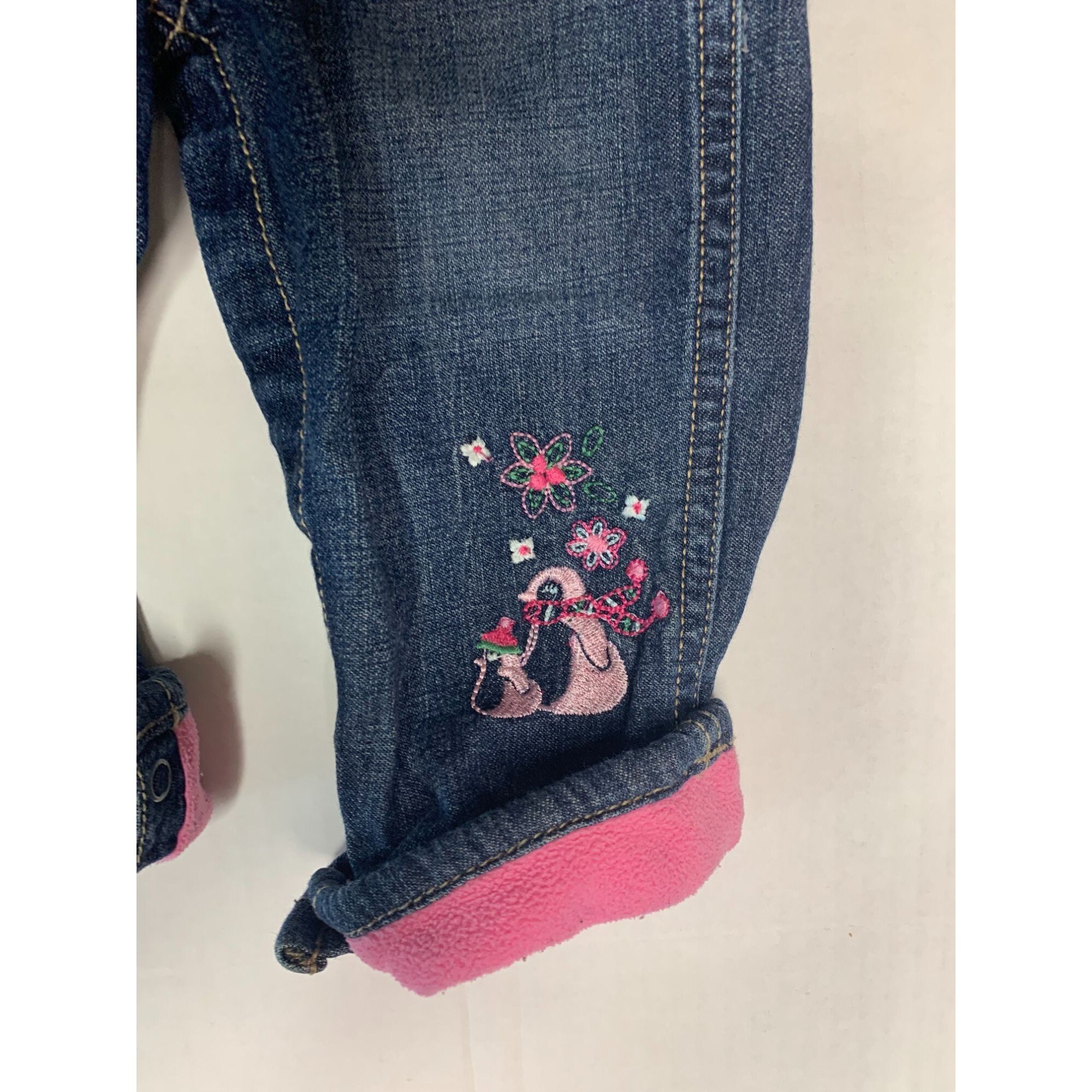 Oshkosh B'gosh Girls Infant Baby Size 9 Months Bib Overalls