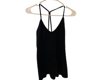 Camiseta deportiva sin mangas Pro Spirit para mujer, talla XL, con sujetador incorporado, color negro, espalda cruzada