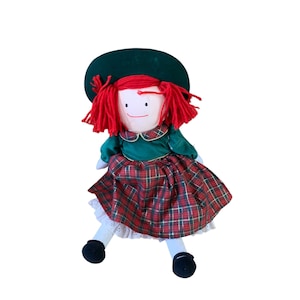Eden 2000 Plush Stuffed Doll Madeline Green Dress 19.5 in Tall