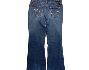 Lei Girls Size 12 Slim Jeans Denim Gabby Low Rise Flare Jeans y2k