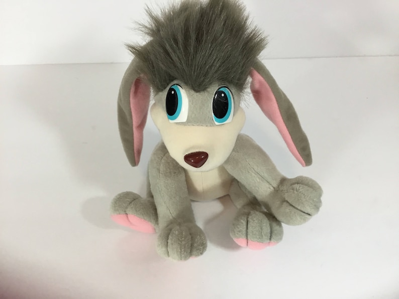 Equity Importing 1997 Plush Dog Pooka Flapping Ears 8 Tall Square Belly