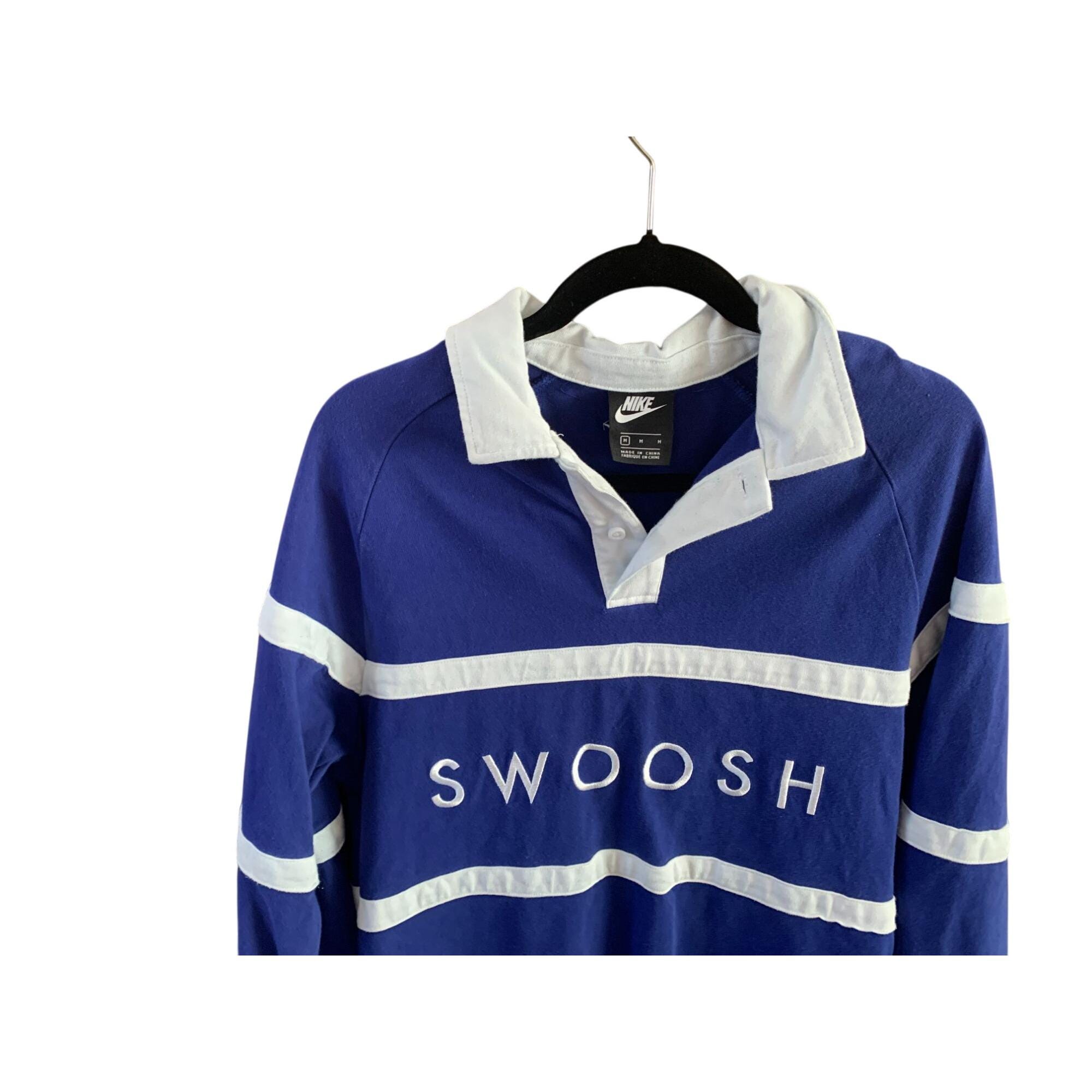 nike swoosh rugby polo shirt