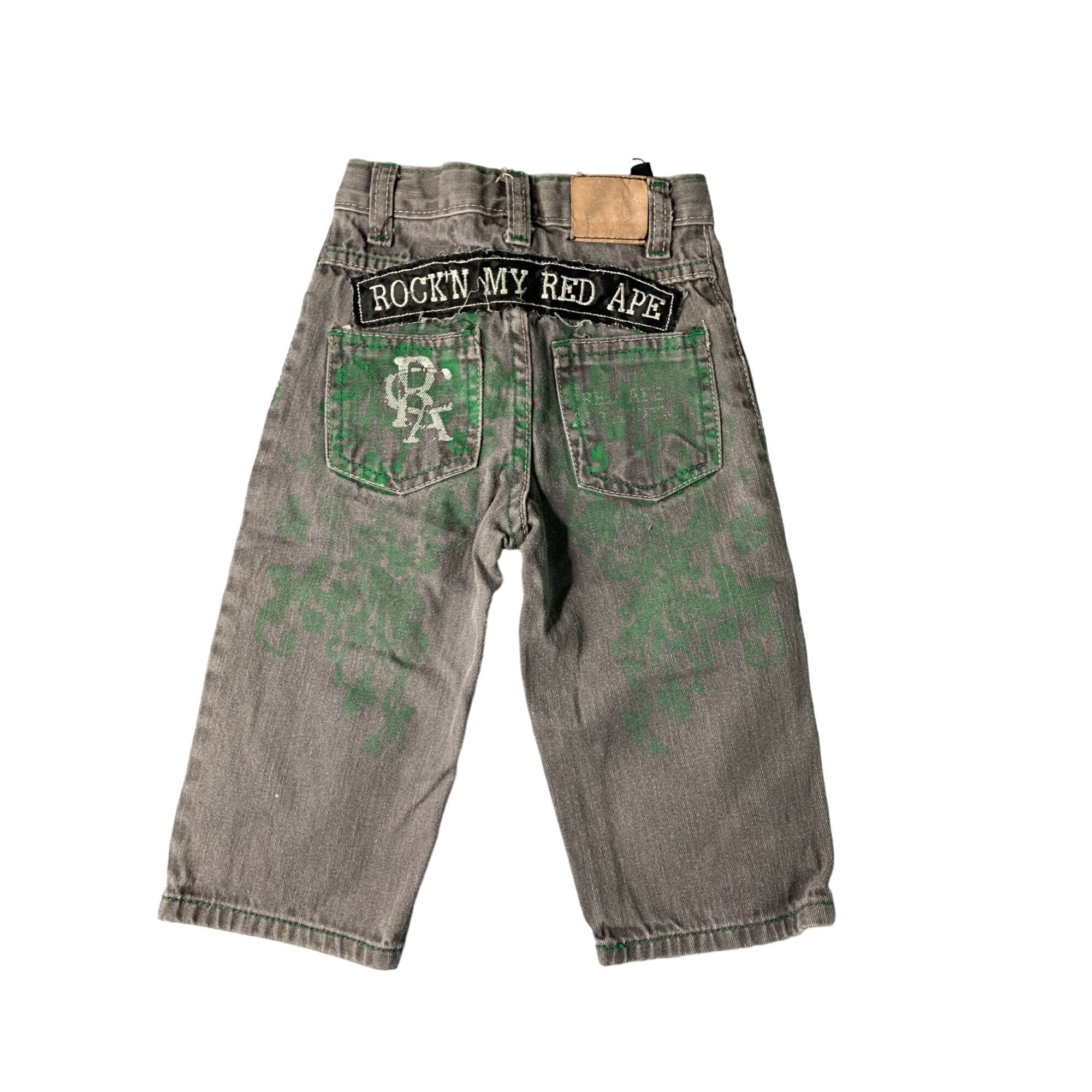 Red Ape Jeans Boys Infant Baby Size 24 Months Gray Green Red Ape Jeans Boys Infant Baby Size 24 Months Gray Green