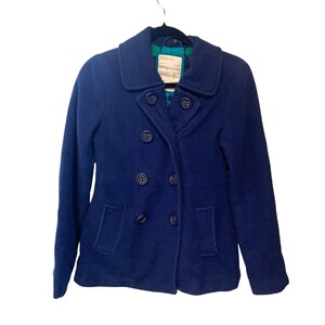 Vintage Y2k Aeropostale Womens Size Small Button up Pea Coat