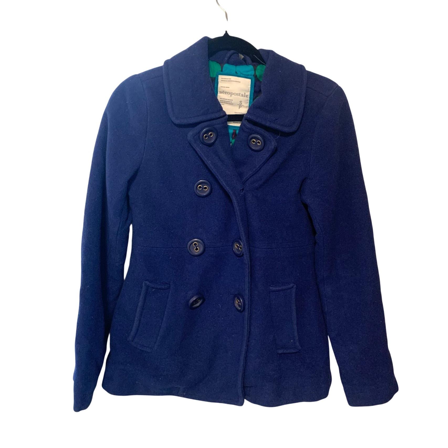 Vintage Y2k Aeropostale Womens Size Small Button up Pea Coat