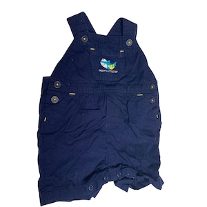 Carters Boys Infant Baby Rozmiar 3 6 miesięcy Granatowy Bib O-Geralls Shorts Shortalls Daddys Little Guy Shark