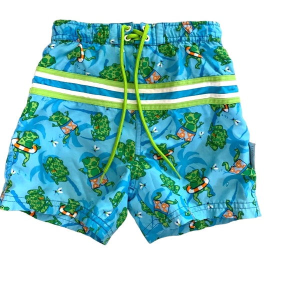 Little Me Boys Infant Baby Size 18 24 Months Swim Trunks Blue Green Orange Shorts Pool Beach Frogs Etsy Ireland