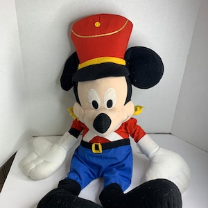Disney Store Mickey Mouse 31 in Jumbo Huge Large Plush Nutcracker Holiday Solider
