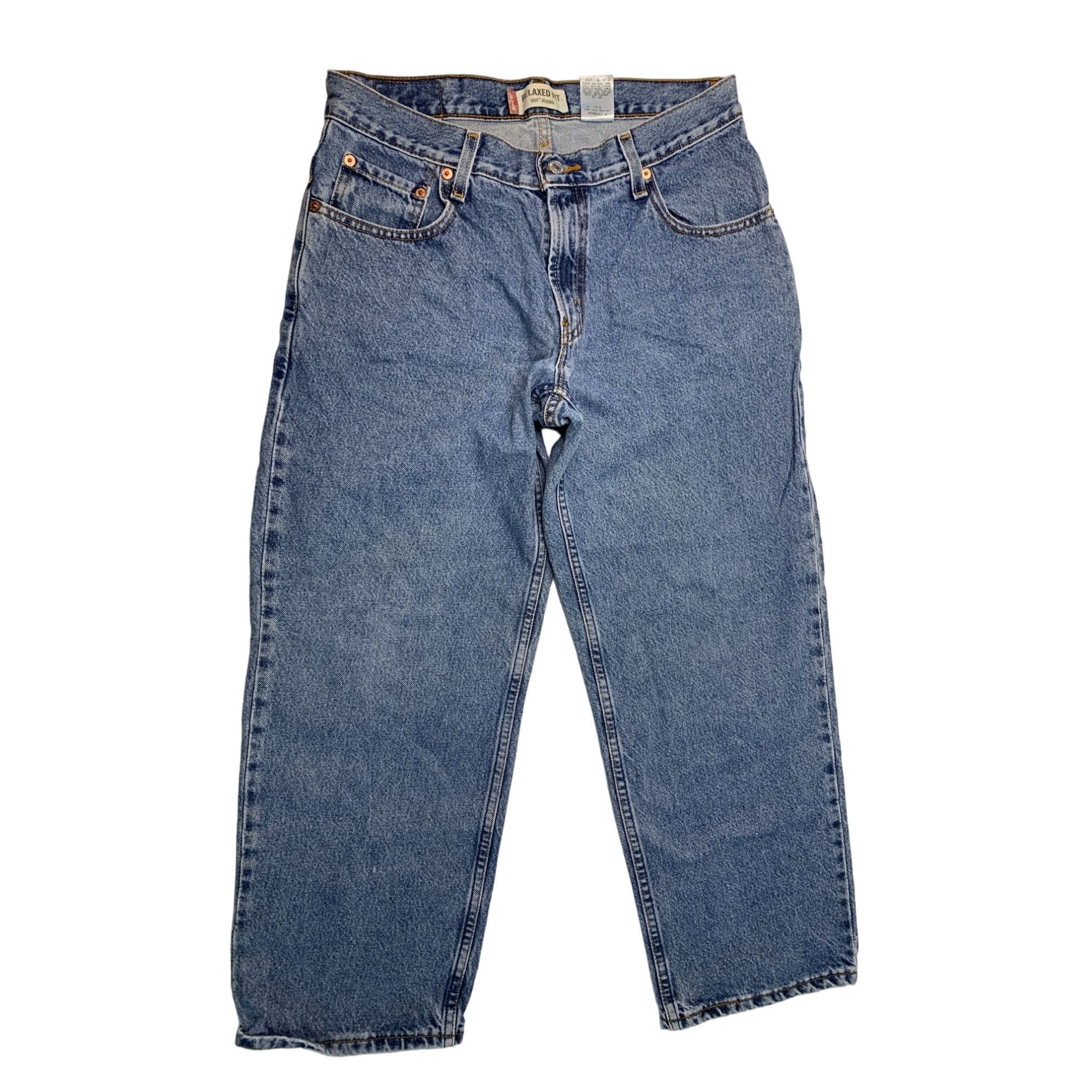 Levis 550 Boys Size 12 H W 32 I 27 Light Wash Jeans Relaxed Levis 550 Boys Size 12 H W 32 I 27 Light Wash Jeans Relaxed