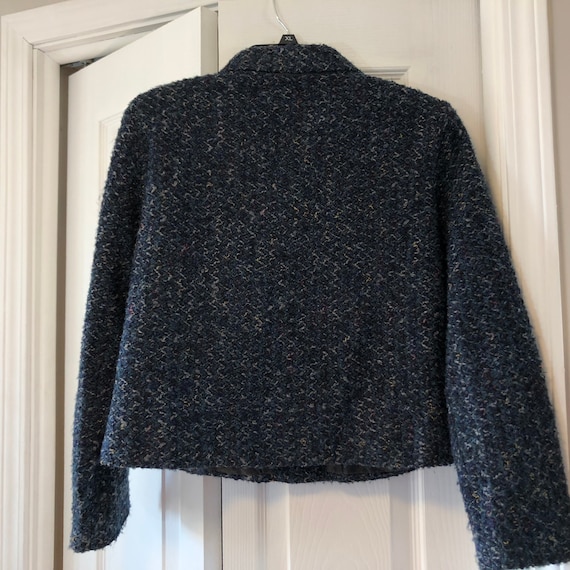 Kathie Lee Collection Womens Sz S Blue Lined Jack… - image 4