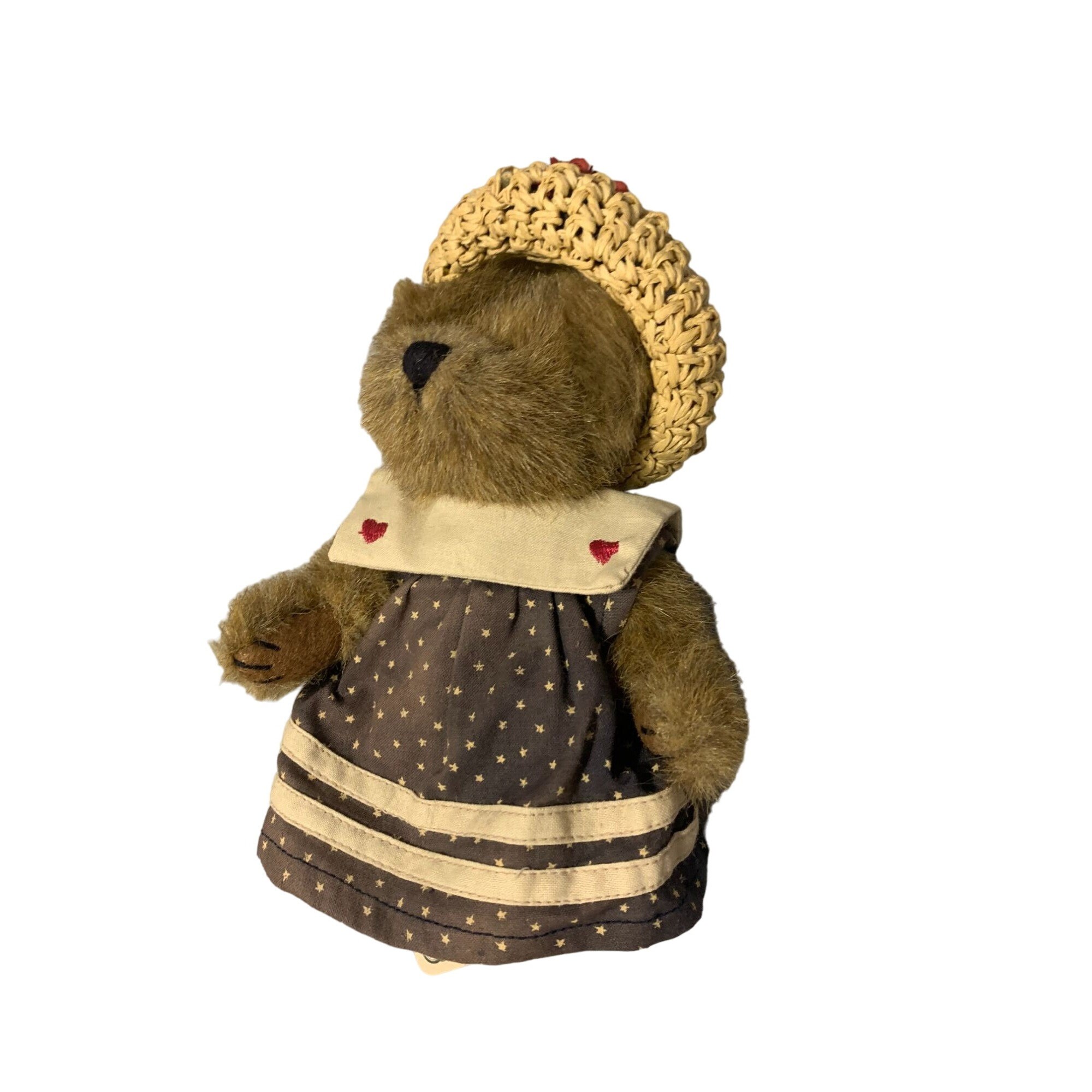 ナイトキャップワンちゃん ぬいぐるみ ハンドメイド 海外作家様 いぬ テディベア 新品 Boyds Bears ぬいぐるみ キャロライン メイフラワー