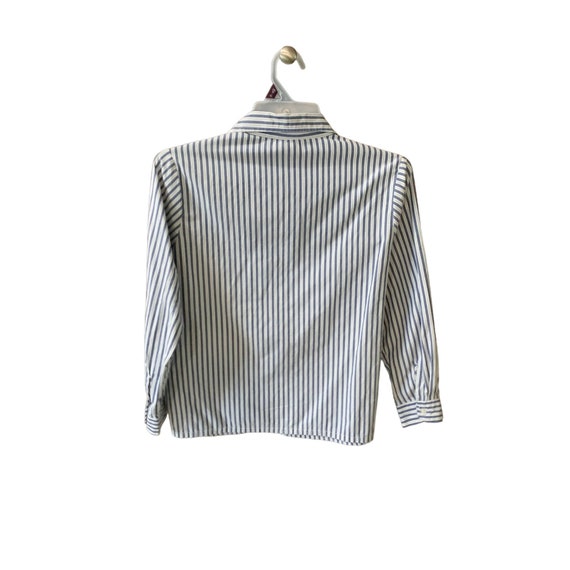 American Sweetheart Womens Size L P Style B4l Blue White Striped