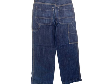 Old Navy Boys Size 12 Reg Jeans Dark Denim Painter Carpenter Pants