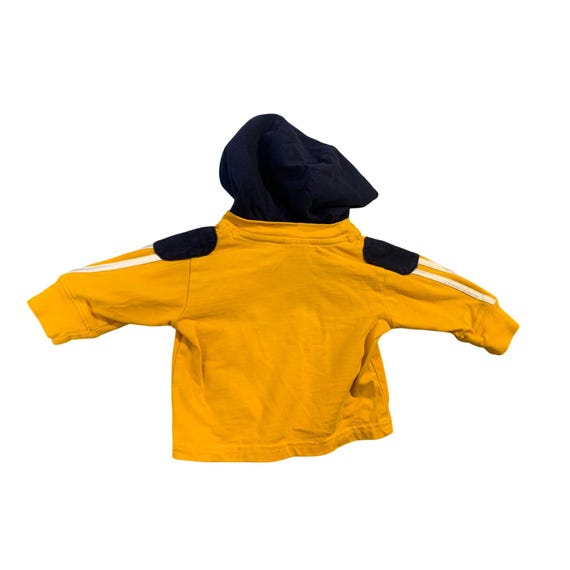 Vintage Adidas jongens baby baby maat maanden gele hoodie hooded