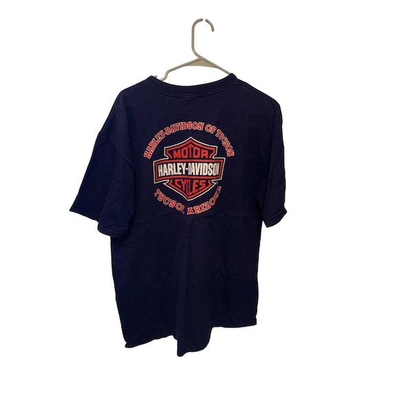 Harley Davidson Mens Size XL Tee Tshirt Shirt Blue Short Sleeve
